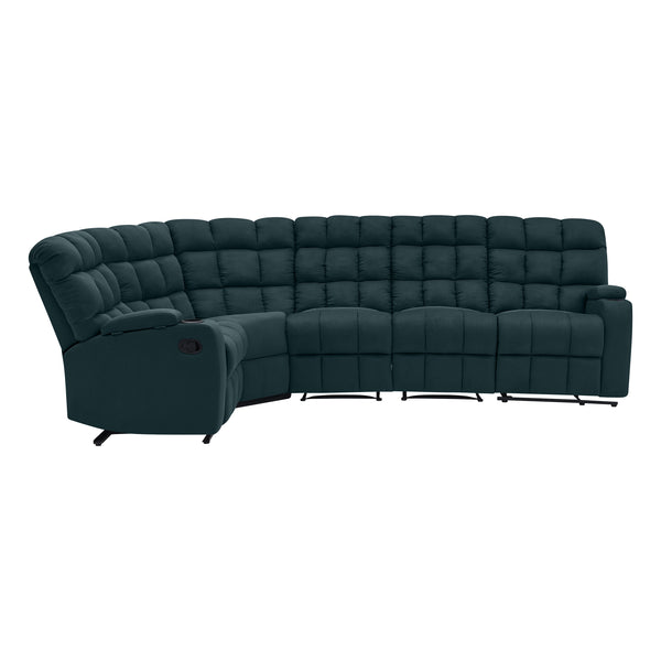 Jazmin 5-Seat Reclining Sectional with Wedge