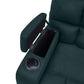 Jazmin 2-Position Left-Arm Wall Hugger Storage Reclining Chair