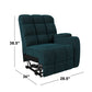 Jazmin 2-Position Right-Arm Wall-Hugger Storage Reclining Chair