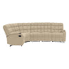 Jazmin 5-Seat Reclining Sectional with Wedge