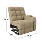 Jazmin 2-Position Right-Arm Wall-Hugger Storage Reclining Chair