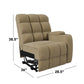 Jazmin 2-Position Right-Arm Wall-Hugger Storage Reclining Chair