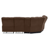 Jazmin 5-Seat Reclining Sectional with Power Storage Consoles and Wedge