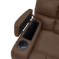 Jazmin 2-Position Left-Arm Wall Hugger Storage Reclining Chair