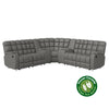 Jazmin 5-Seat Reclining Sectional with Power Storage Consoles and Wedge