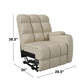 Jazmin 2-Position Right-Arm Wall-Hugger Storage Reclining Chair