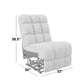 Jazmin Modular Wall-Hugger Armless Recliner Chair