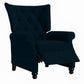 Kursi Diamond Button-Tufted Pushback Recliner
