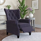 Kursi Diamond Button-Tufted Pushback Recliner
