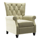 Kursi Diamond Button-Tufted Pushback Recliner