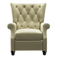 Kursi Diamond Button-Tufted Pushback Recliner