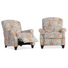 Panozzo Contemporary Pushback Recliners (Set of 2) - Multi Mango Paisley