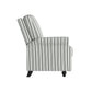 Chester Hill Transitional Rolled Arm Pushback Recliner