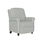 Chester Hill Transitional Rolled Arm Pushback Recliner