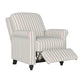 Chester Hill Transitional Rolled Arm Pushback Recliner