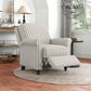 Chester Hill Transitional Rolled Arm Pushback Recliner