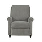 Chester Hill Transitional Rolled Arm Pushback Recliner