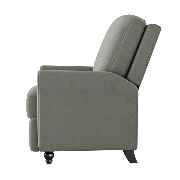 Chester Hill Transitional Rolled Arm Pushback Recliners (Set of 2)