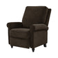 Chester Hill Transitional Rolled Arm Pushback Recliner