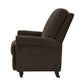 Chester Hill Transitional Rolled Arm Pushback Recliner