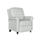 Chester Hill Transitional Rolled Arm Pushback Recliner