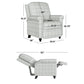 Chester Hill Transitional Rolled Arm Pushback Recliner