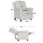 Chester Hill Transitional Rolled Arm Pushback Recliner