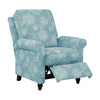 Chester Hill Rolled Arm Pushback Recliner - Blue Floral