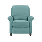 Chester Hill Transitional Rolled Arm Pushback Recliner