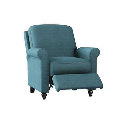 Chester Hill Transitional Rolled Arm Pushback Recliner