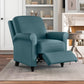 Chester Hill Transitional Rolled Arm Pushback Recliner