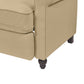 Chester Hill Transitional Rolled Arm Pushback Recliner