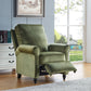 Chester Hill Transitional Rolled Arm Pushback Recliner