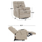 Cheraw Biscuit-Tufted Power Recline and Lift Chair