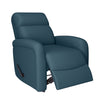 Tessa Rocker Recliner Chair - Medium Blue Velour
