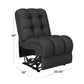 Gresham Modular Wall Hugger Armless Recliner Chair