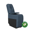 Gresham Modular Sofa Storage Console - Medium Blue Velour