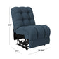Gresham Modular Wall Hugger Armless Recliner Chair