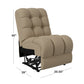 Gresham Modular Wall Hugger Armless Recliner Chair