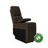 Knob Hill Modular Sofa Power Storage Console - Chocolate Brown Chenille