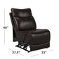 Kristyn Tufted-Back Armless Wall Hugger Recliner