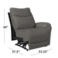 Kristyn Tufted-Back Right-Arm Wall-Hugger Recliner