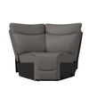 Kristyn Home Theater- Wedge Seat - Taupe Gray PU