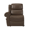 Sheahan Rolled Arm Left-Arm Wall Hugger Recliner with Nailheads