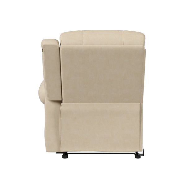 Sheahan Rolled Arm Right-Arm Wall Hugger Recliner with Nailheads