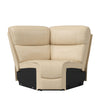 Sheahan Modular Bustle-Back Wedge Seat - Tan Faux Leather