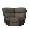Sheahan Modular Bustle-Back Wedge Seat - Gray Faux Leather