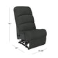 Kappel Wall Hugger Stitched-Back Armless Recliner