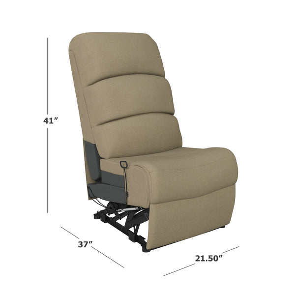 Kappel Wall Hugger Stitched-Back Armless Recliner