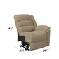 Kappel Right-Arm Wall Hugger Recliner with Stitched-Back Cushion